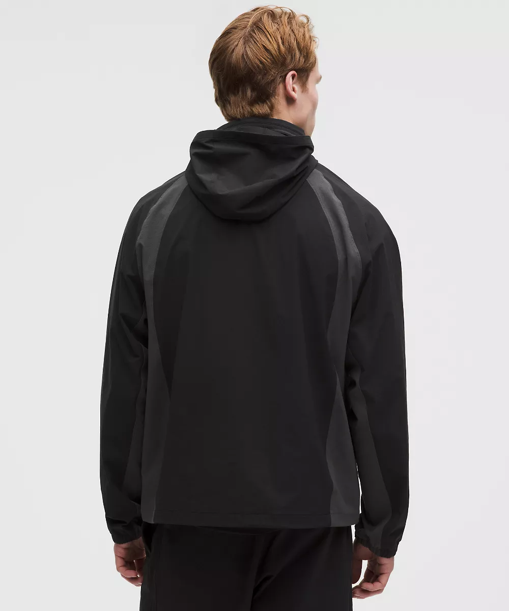 Pull de golf demi-zip déperlant — Black/Graphite Grey, view 3