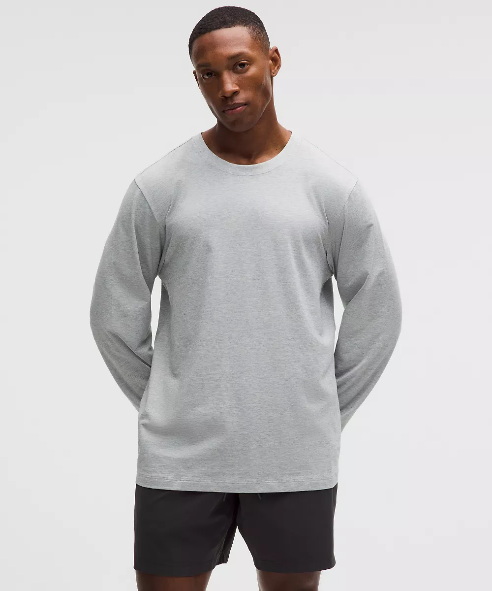 Chemise manches longues Zeroed In — Heathered Feather Grey, view 1