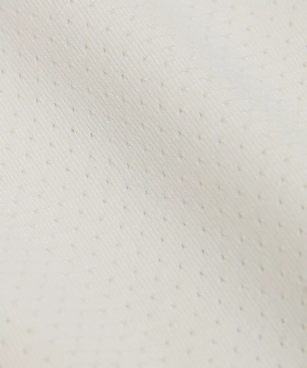 Chemise en jersey doux et mesh manches courtes — Light Ivory, view 2