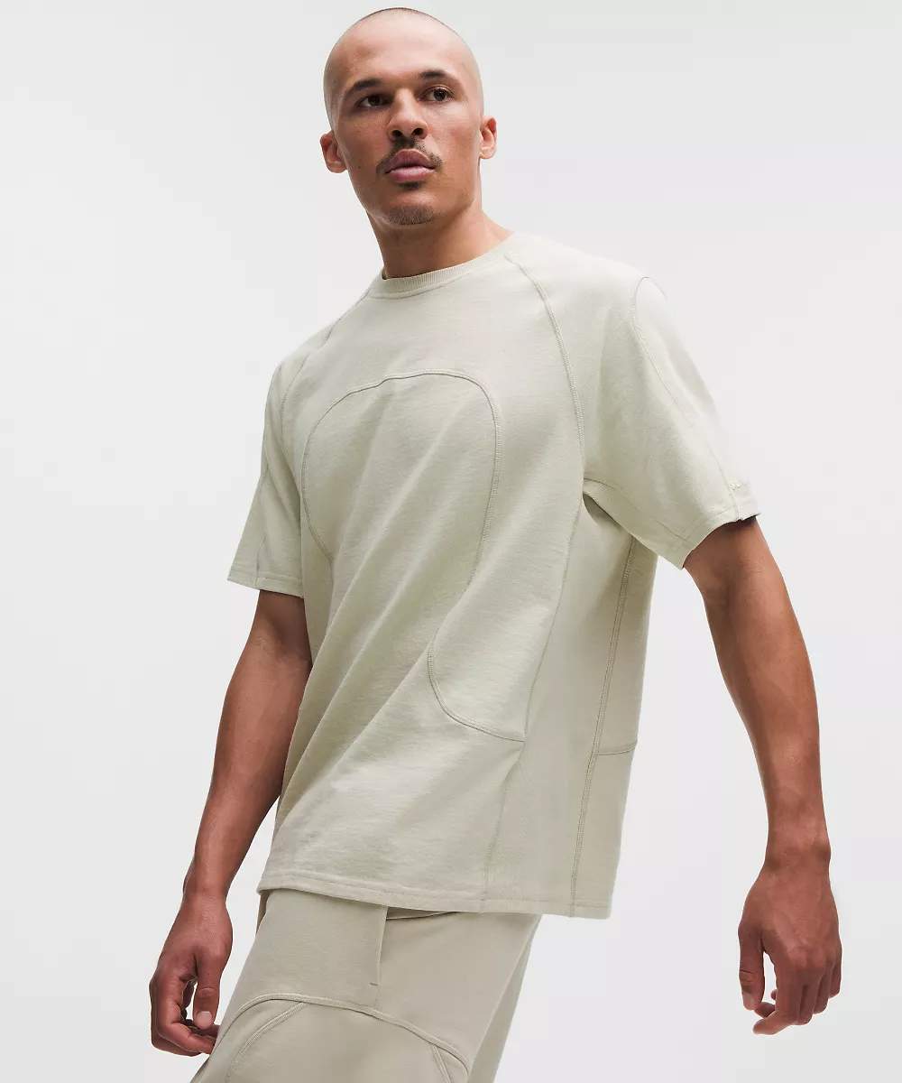 Chemise manches courtes en jersey de coton biologique *SLNSH Collection — Birch Beige, view 1