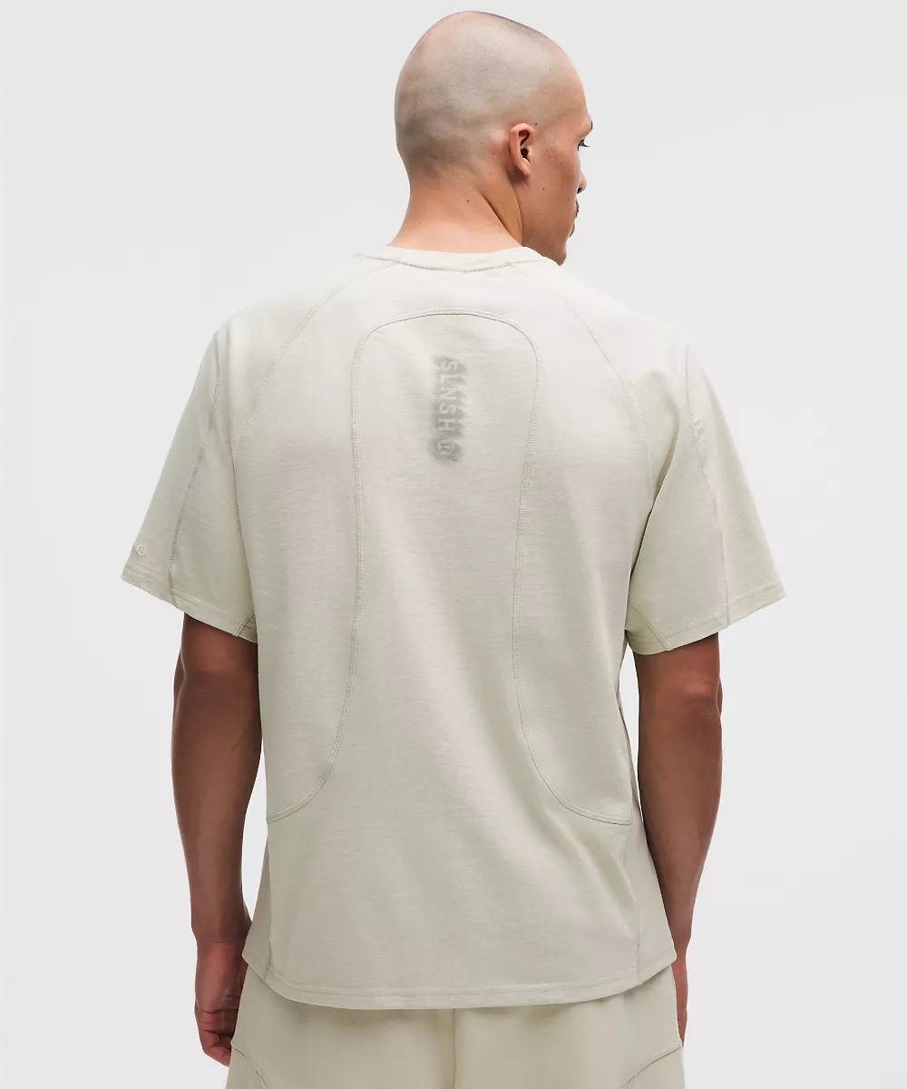 Chemise manches courtes en jersey de coton biologique *SLNSH Collection — Birch Beige, view 3