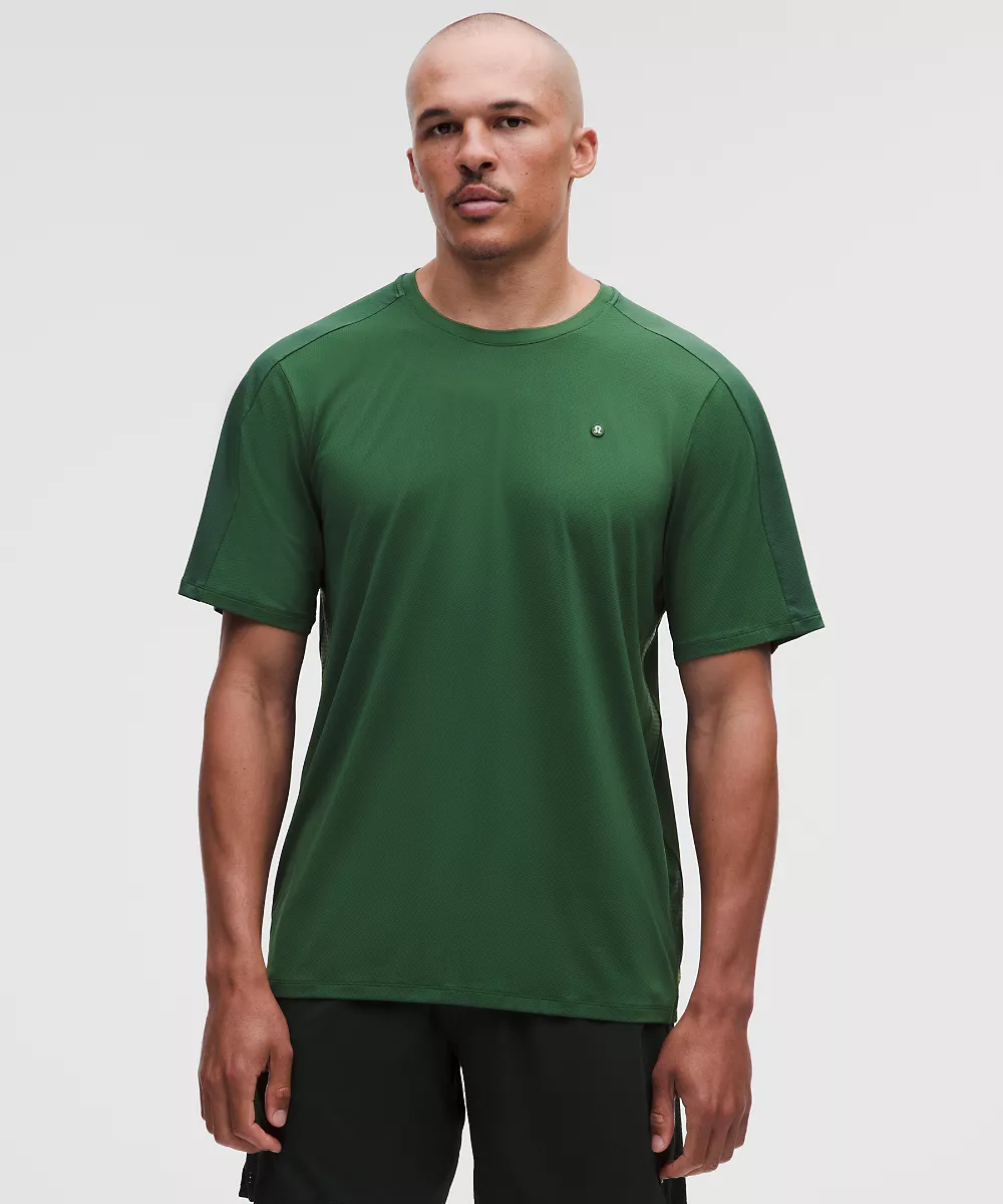 Chemise de tennis anti-UV à empiècements en mesh — Green Cove, view 1