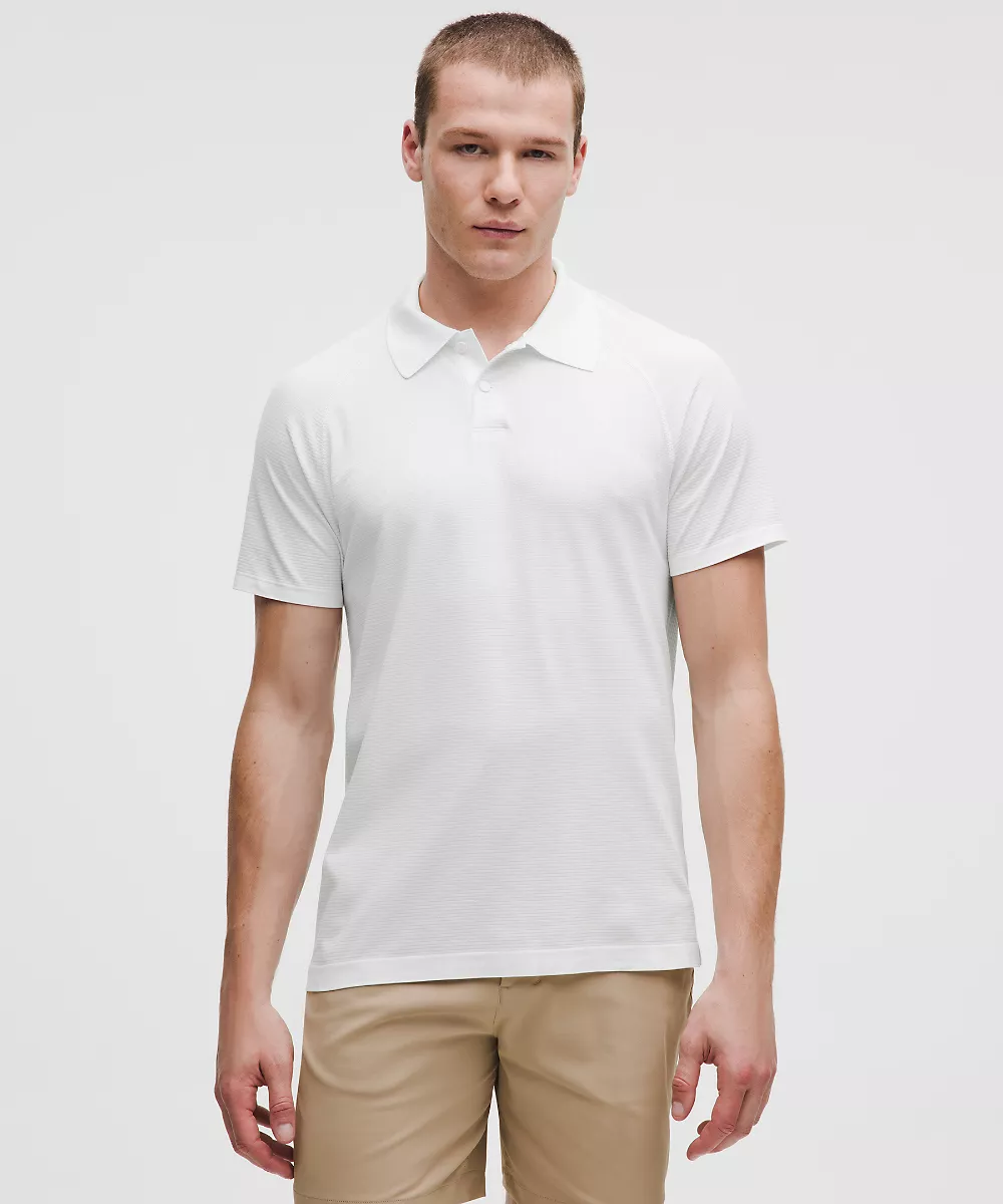 Metal Vent Tech polo — White/White, view 1