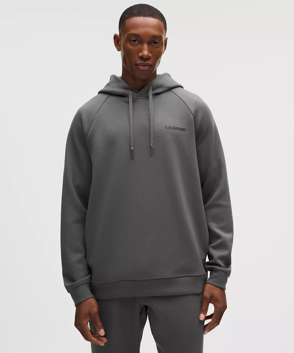 Sweat à capuche Smooth Spacer coupe classique *Wordmark — Onyx Grey, view 1