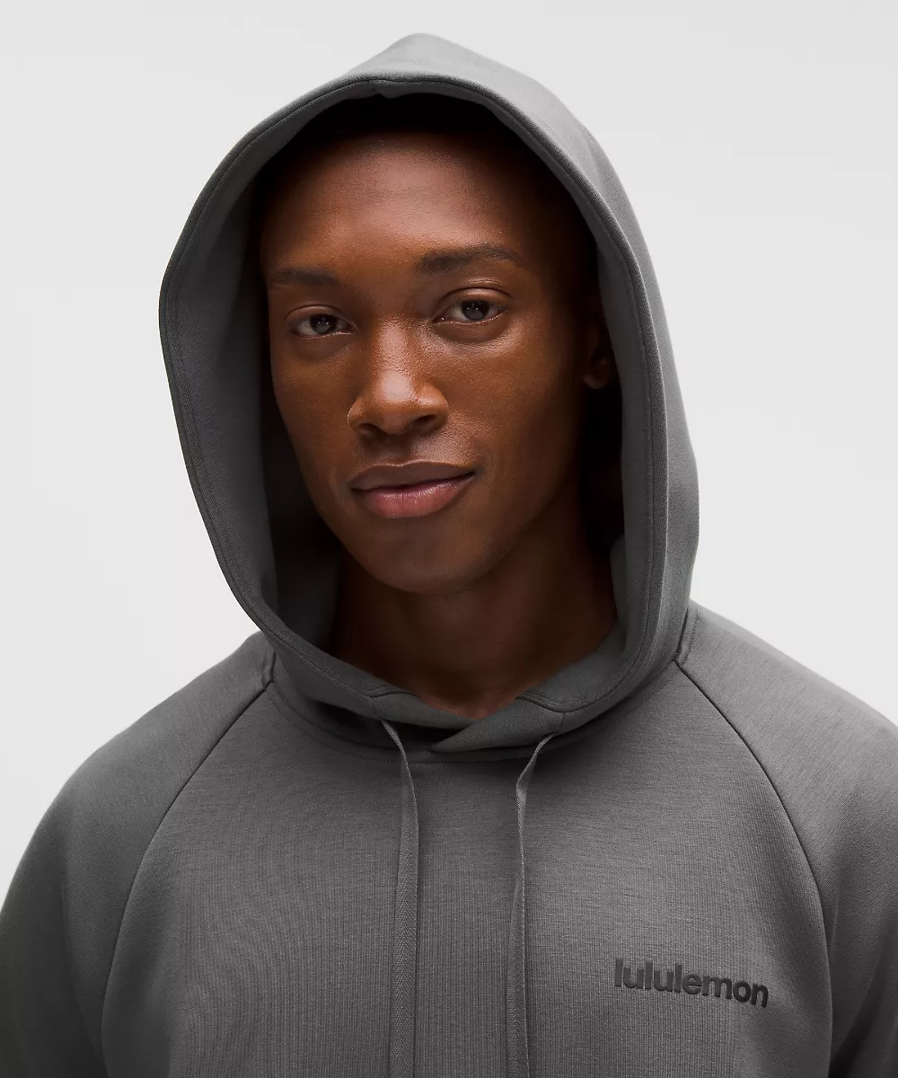 Sweat à capuche Smooth Spacer coupe classique *Wordmark — Onyx Grey, view 4