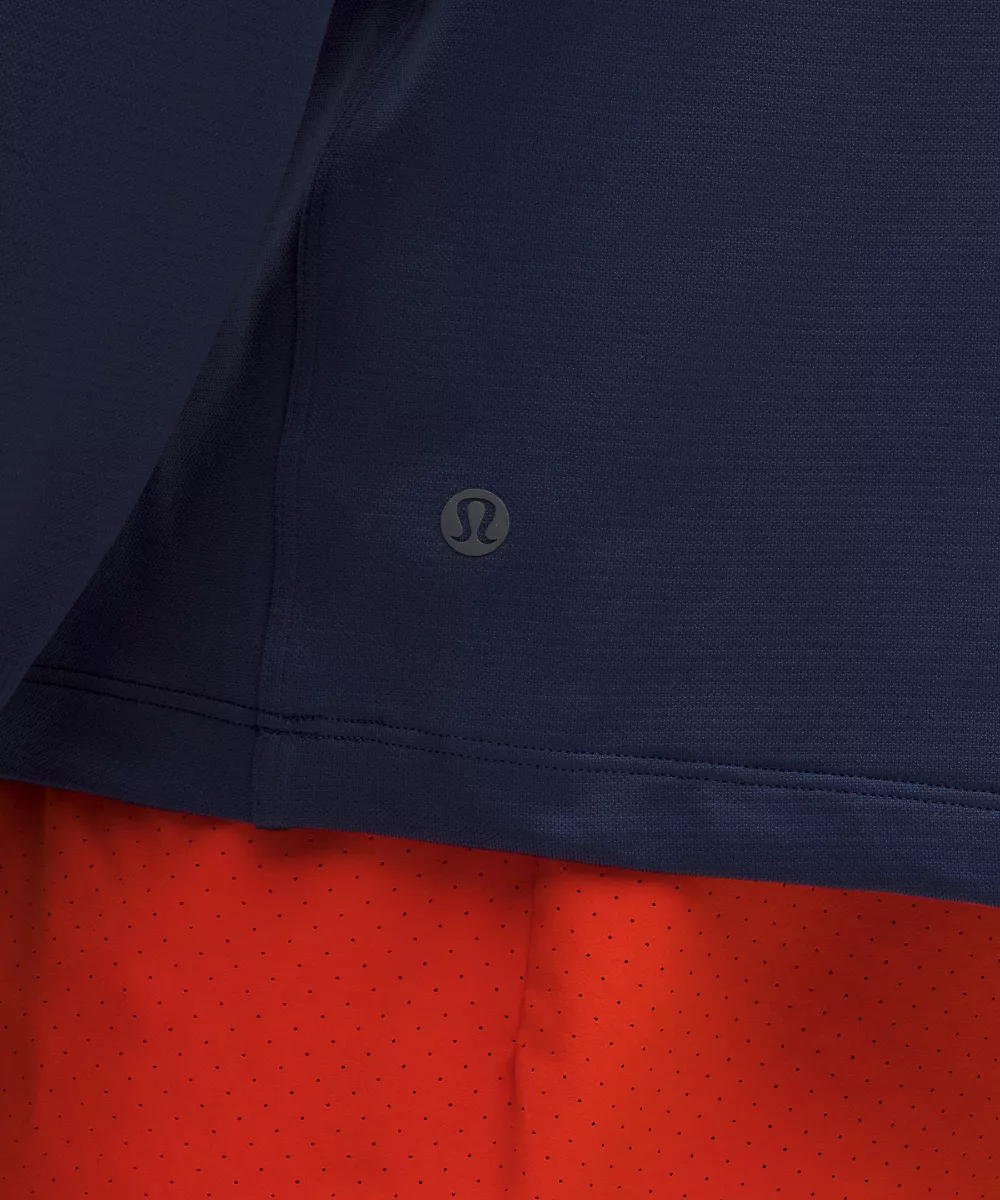 Metal Vent Tech polo coupe décontractée — Varsity Stripe Club Blue/Light Ivory/Oxford Red, view 5