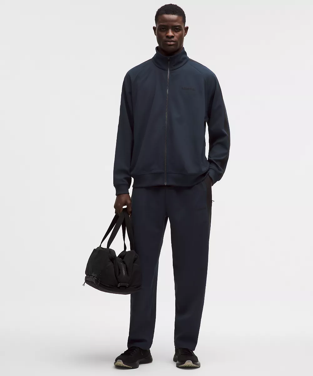 Veste de survêtement en piqué coupe décontractée — True Navy, view 2