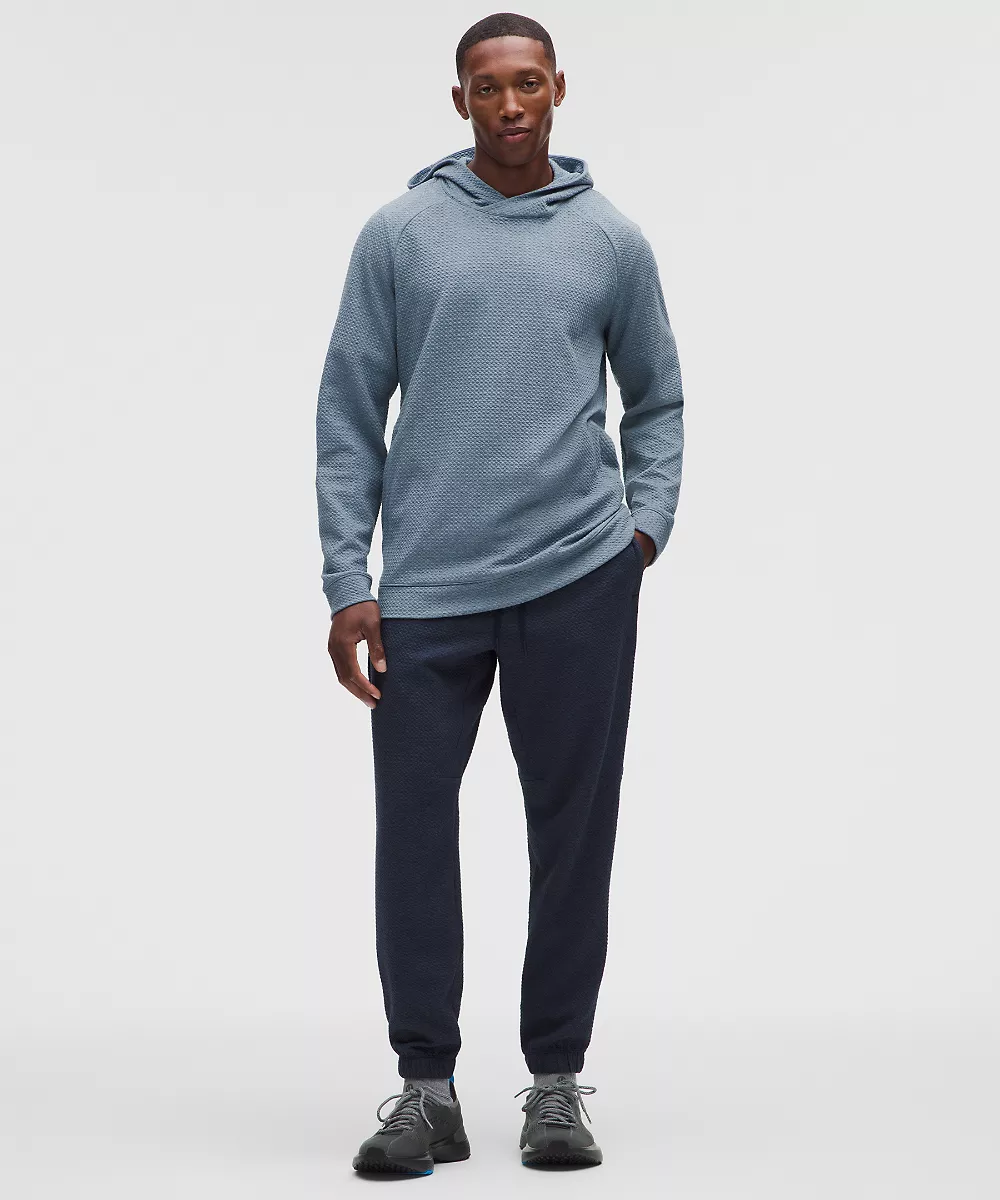 Sweat à capuche Ease The Day — HEATHERED STEEL BLUE/Black, view 2