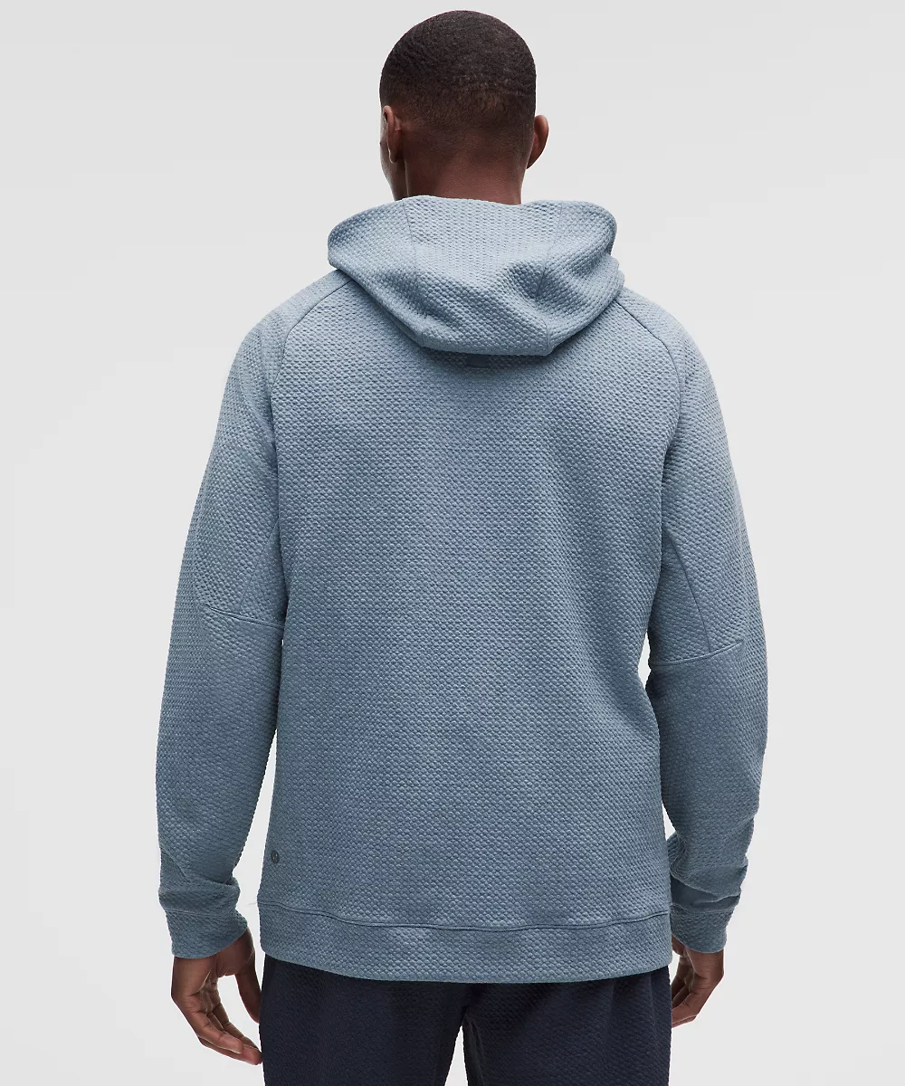 Sweat à capuche Ease The Day — HEATHERED STEEL BLUE/Black, view 3