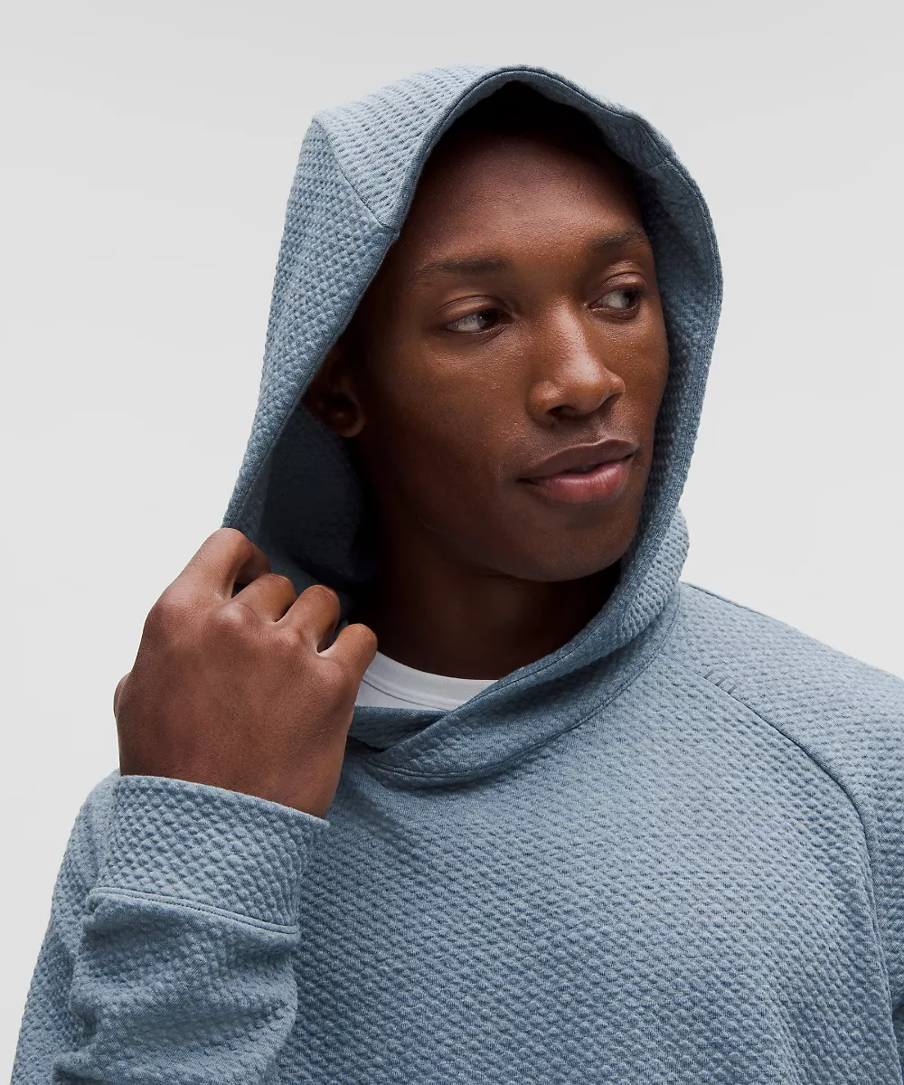 Sweat à capuche Ease The Day — HEATHERED STEEL BLUE/Black, view 4