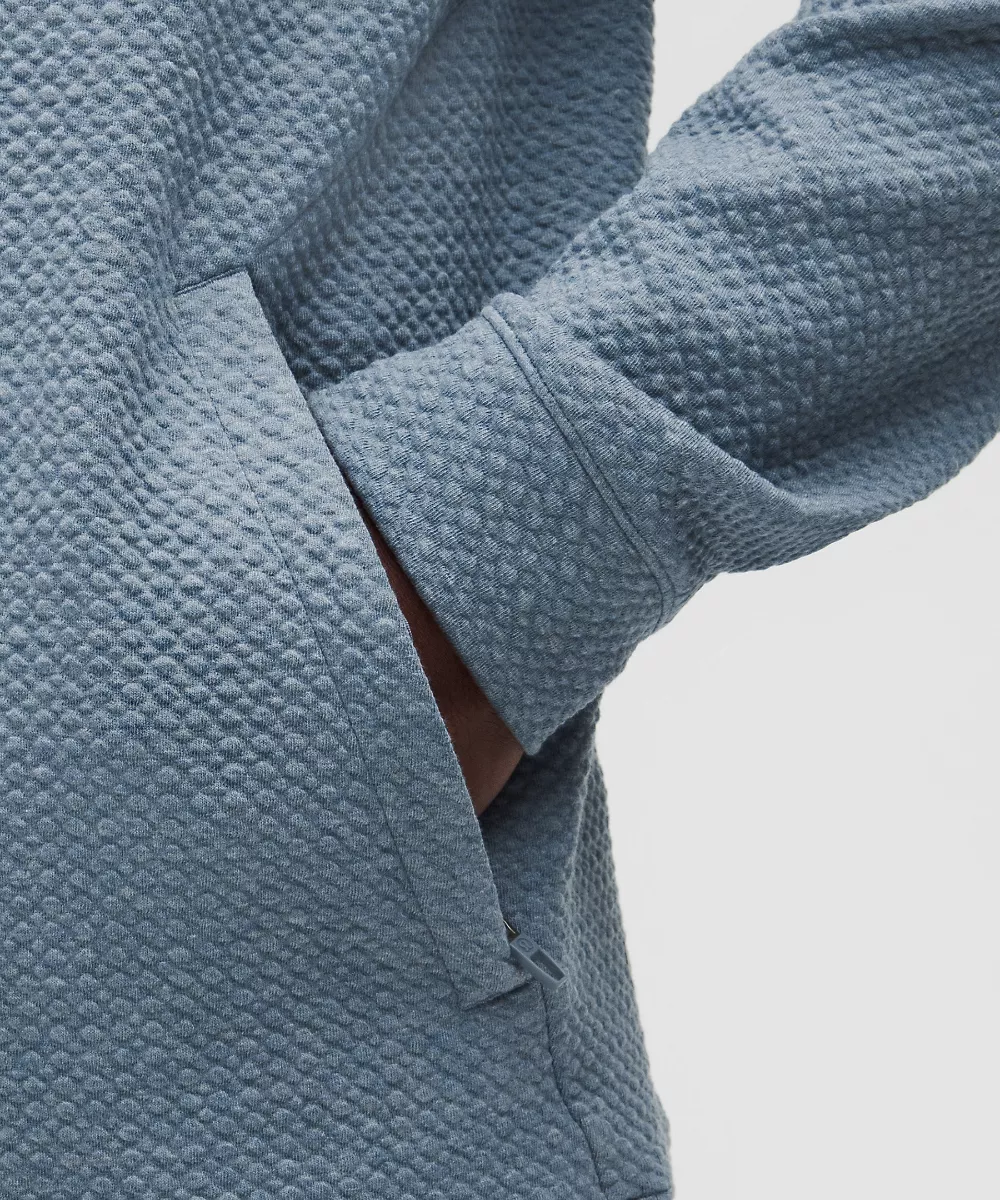 Sweat à capuche Ease The Day — HEATHERED STEEL BLUE/Black, view 5