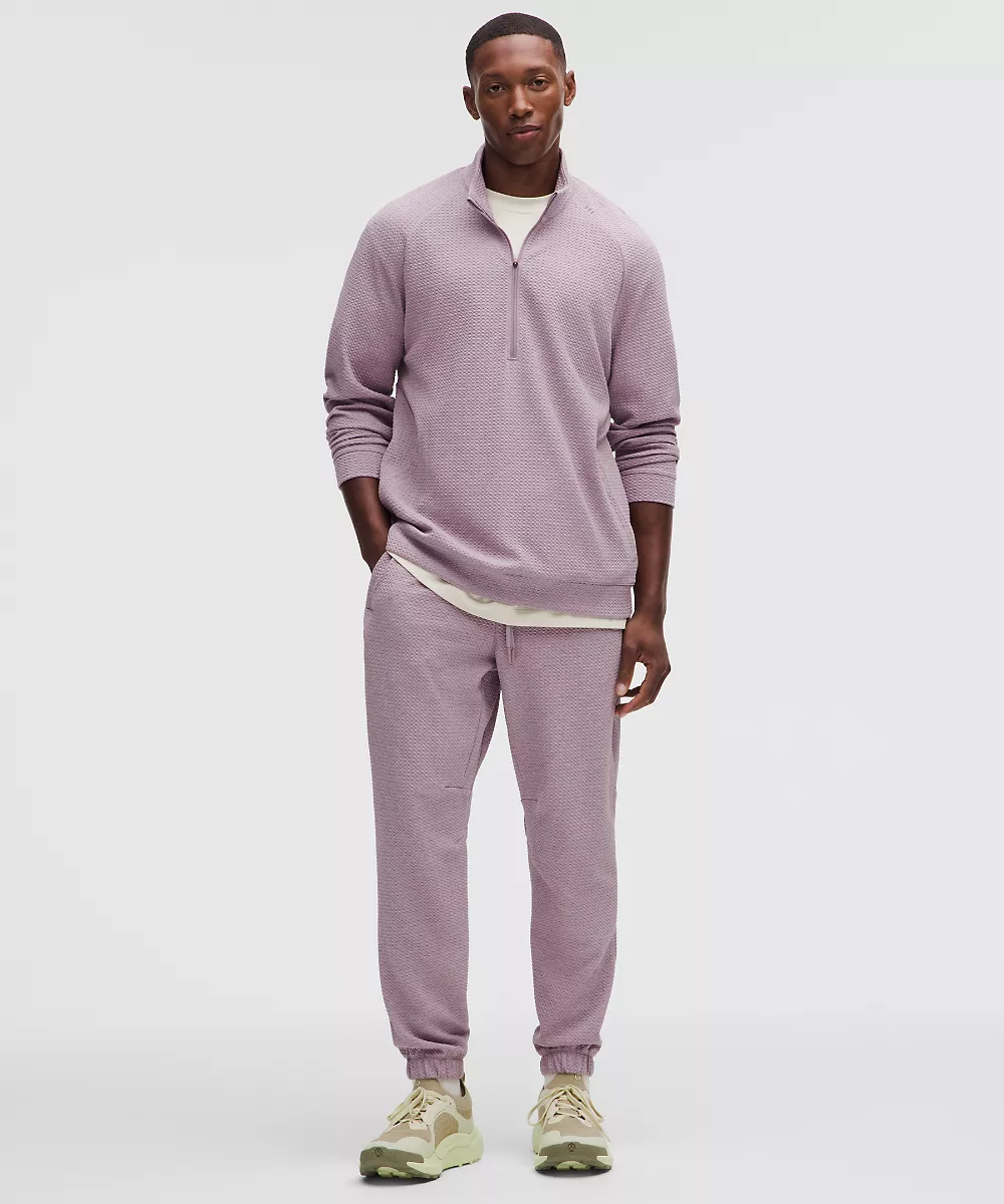 Demi-zip Ease The Day — Heathered Lotus Lavender/Black, view 2