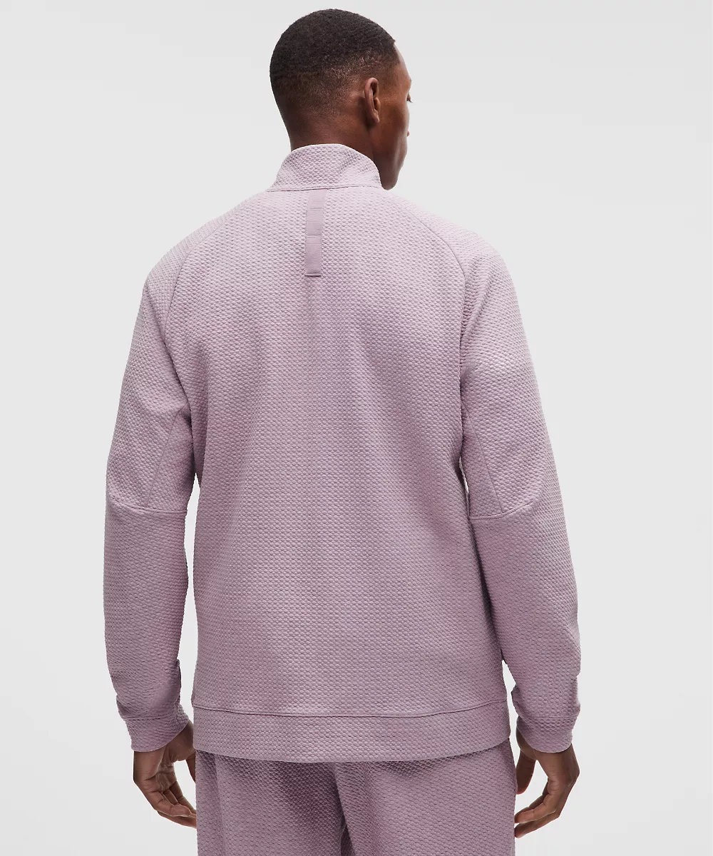 Demi-zip Ease The Day — Heathered Lotus Lavender/Black, view 3