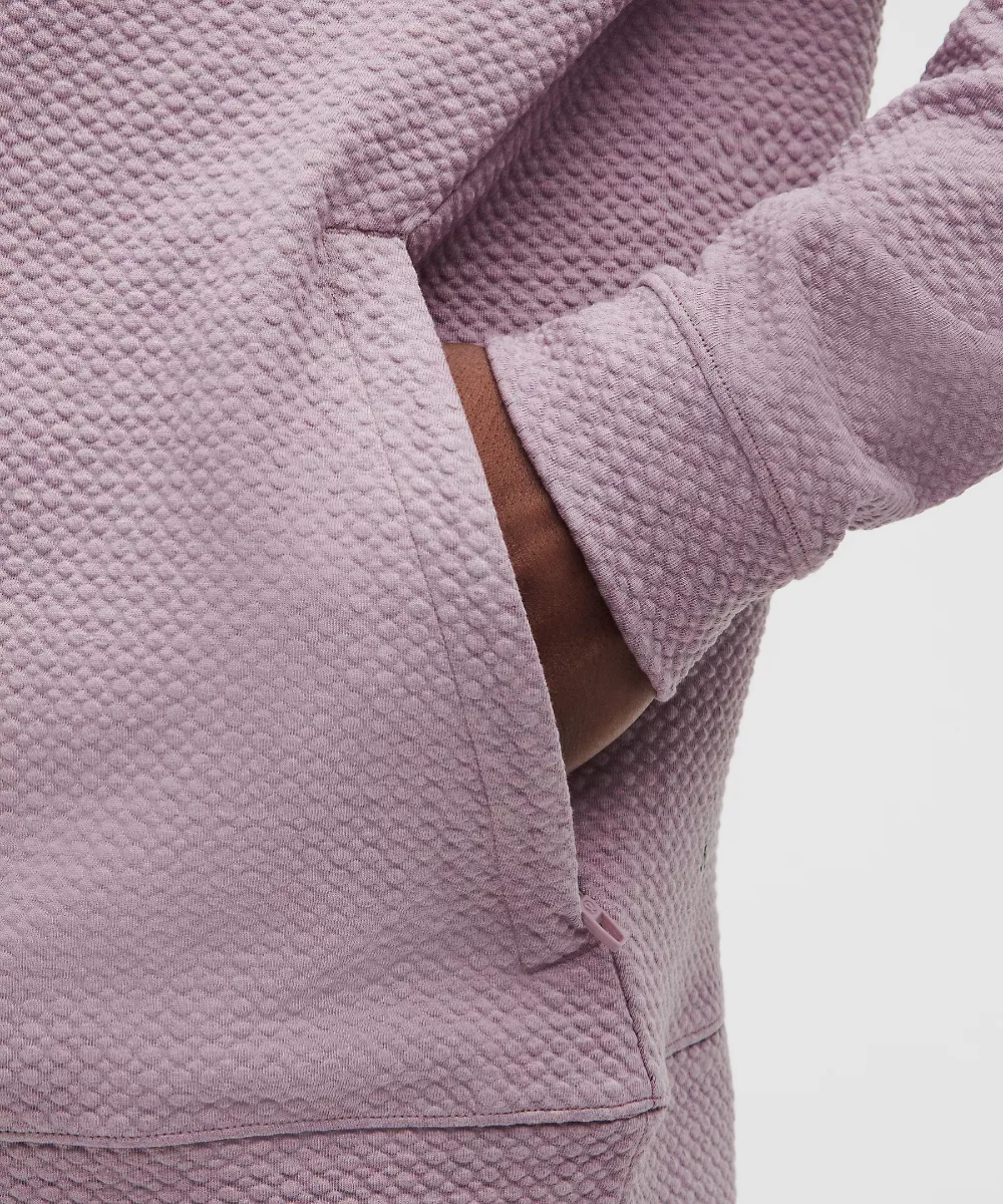 Demi-zip Ease The Day — Heathered Lotus Lavender/Black, view 5