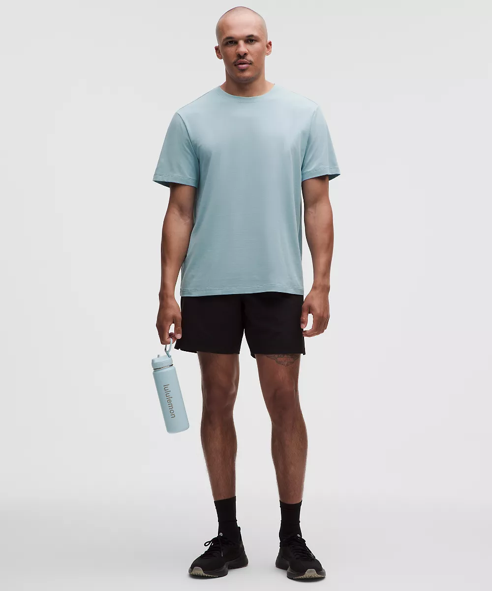 Chemise manches courtes Zeroed In — Seafoam, view 2