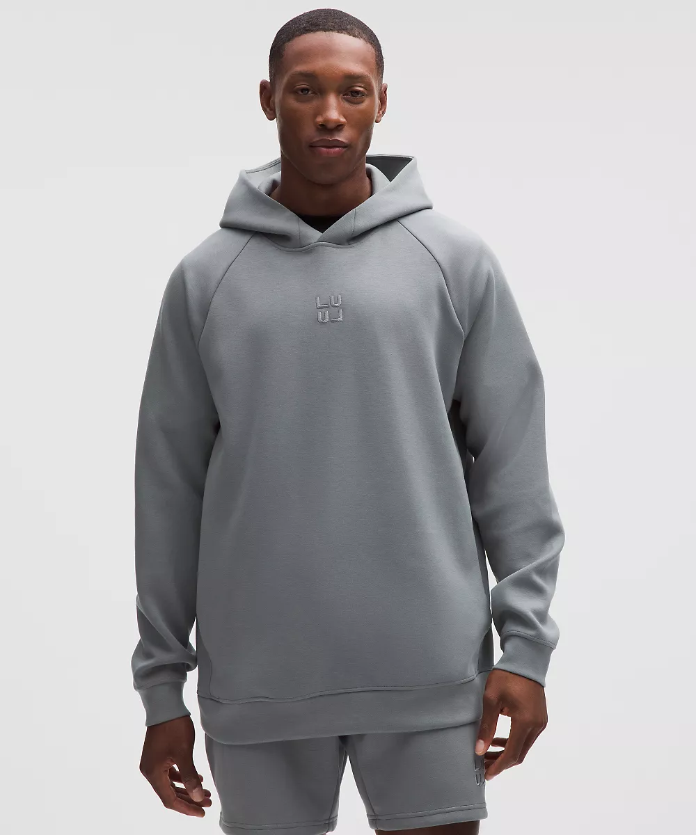 Sweat à capuche Smooth Spacer *Stack — Solar Grey, view 1
