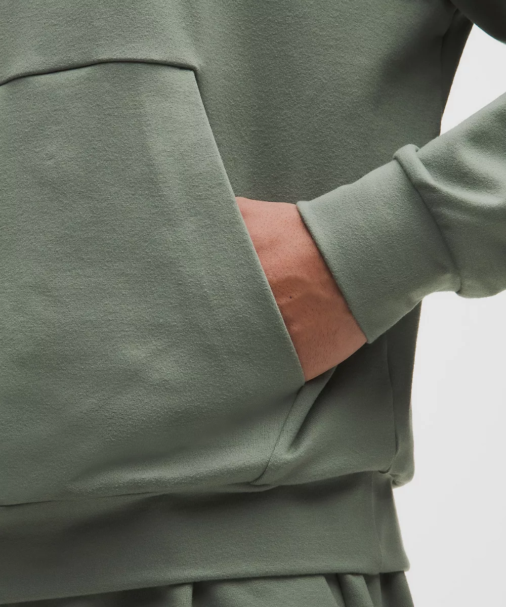 Sweat demi-zip en jersey doux épais — Willow Leaf, view 5