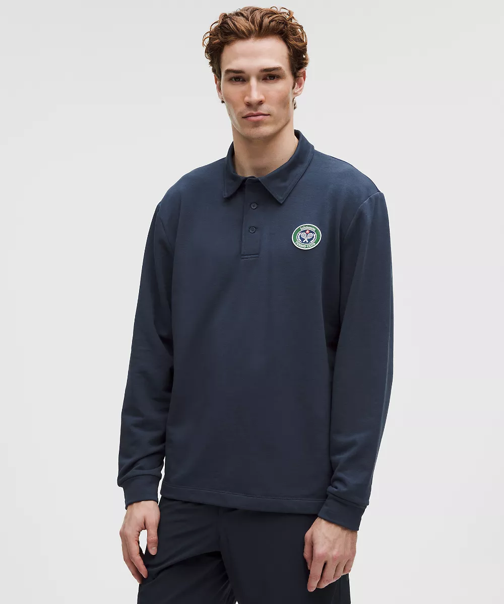 Chemise de rugby manches longues *Tennis Club — Club Blue, view 1