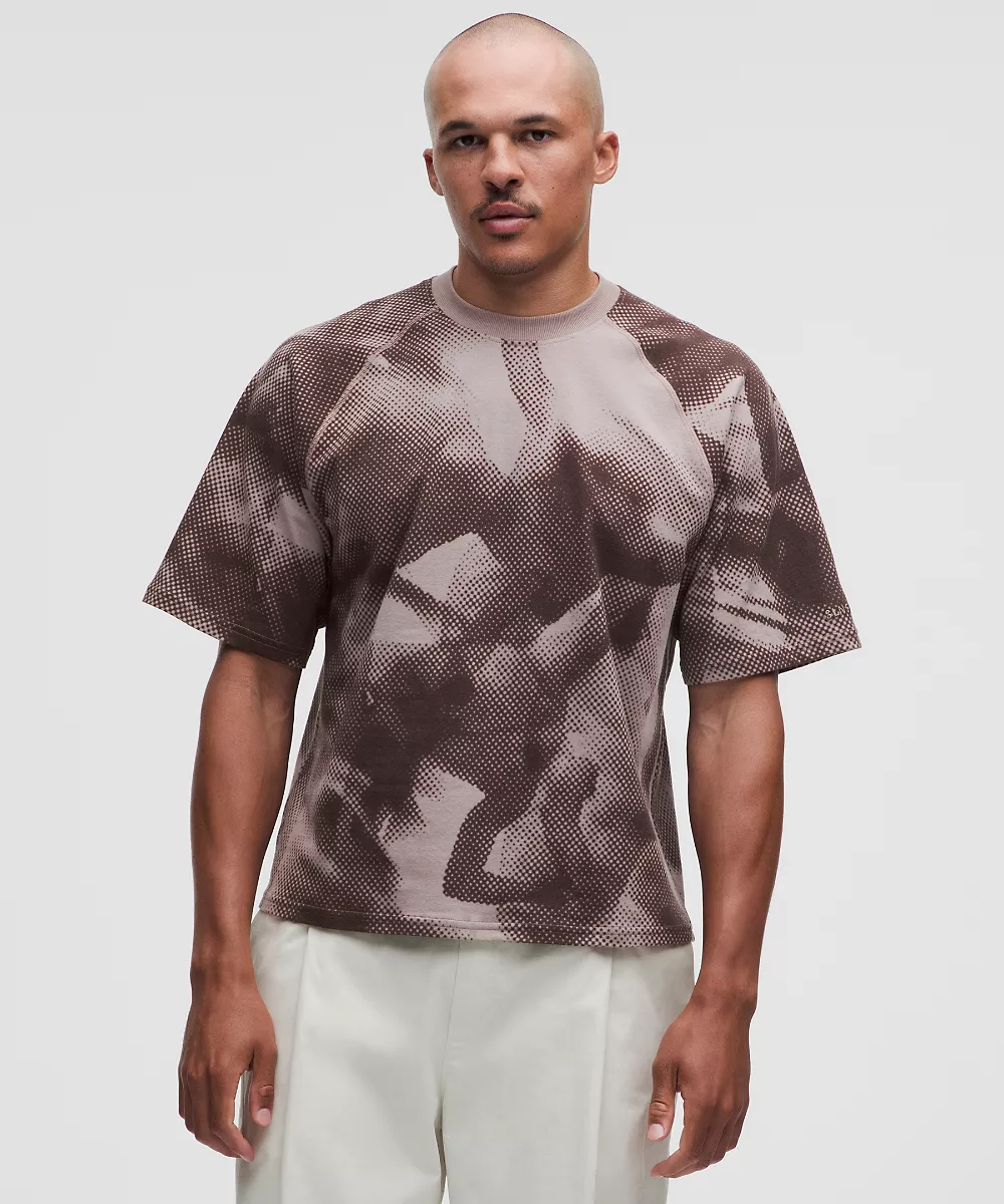 T-shirt imprimé décontracté en coton *SLNSH Collection — Sun Faded Dot Dancer Zen Espresso, view 1