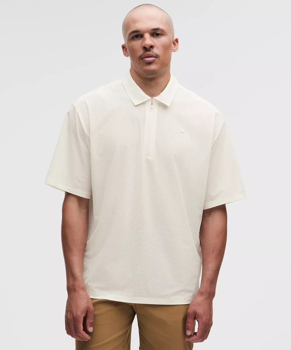 Polo de golf oversize — Coconut Ivory, view 1