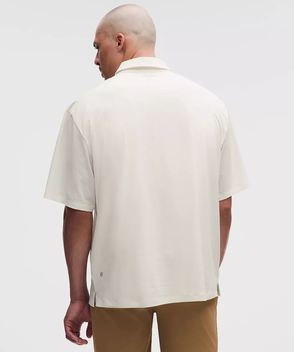 Polo de golf oversize — Coconut Ivory, view 3