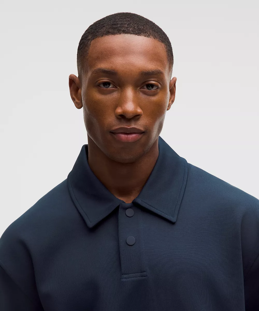 Grand Standard polo manches longues — True Navy, view 4