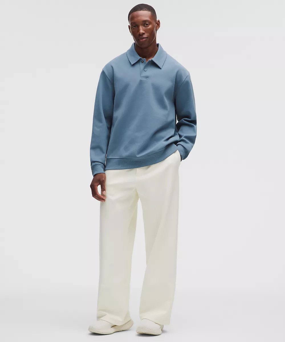 Grand Standard polo manches longues — Steel Blue, view 2
