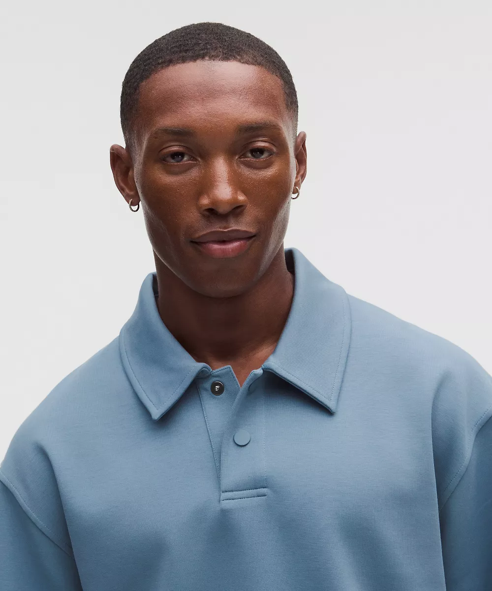 Grand Standard polo manches longues — Steel Blue, view 4