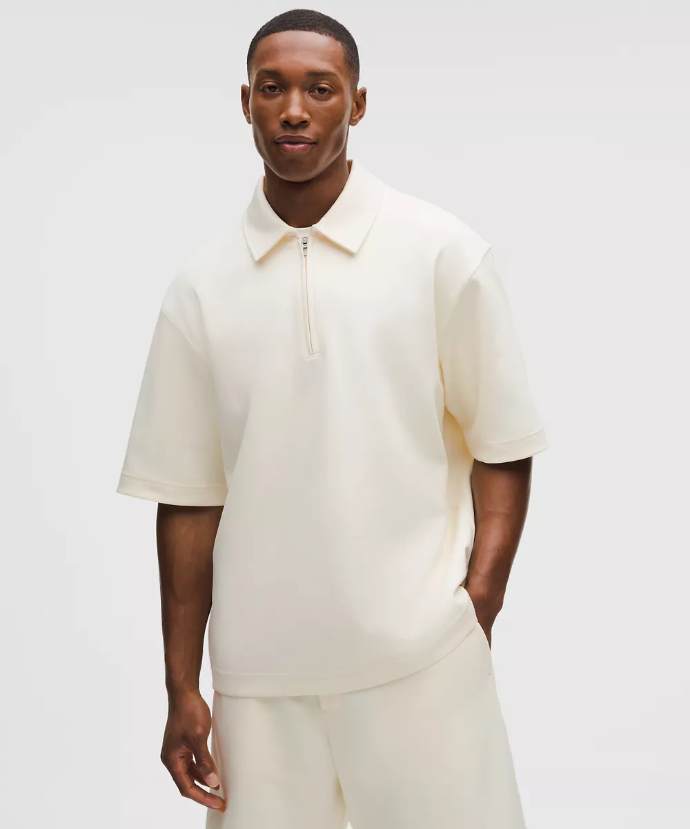 Grand Standard polo manches courtes — Coconut Ivory, view 1