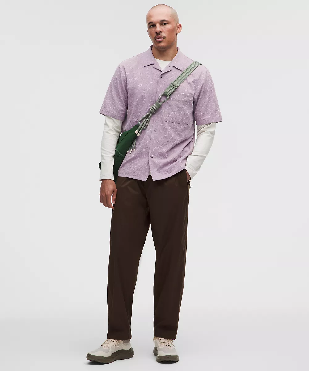 Chemise à col camp Airing Easy *Texturé — Lotus Lavender, view 2