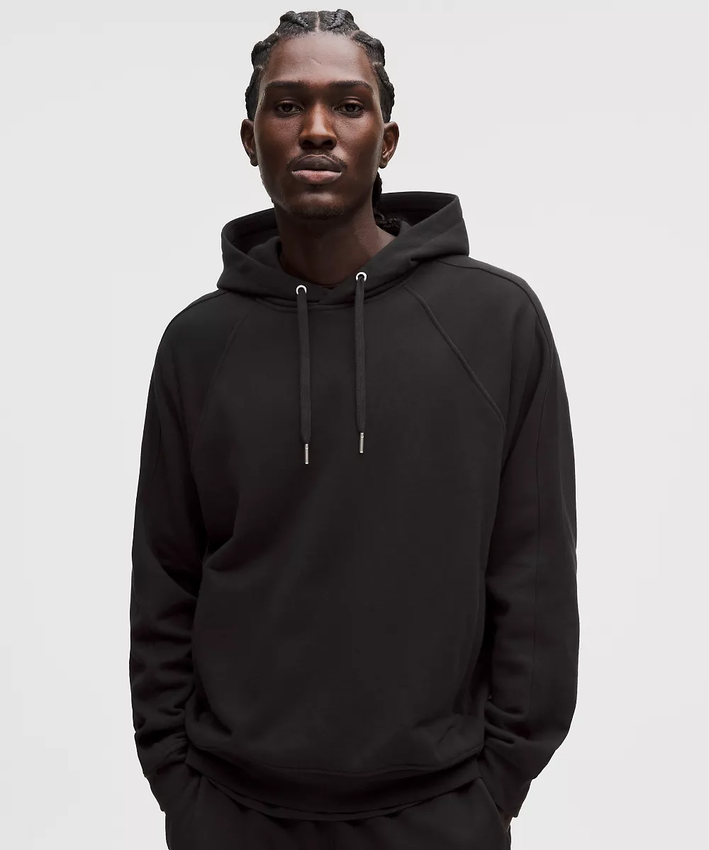 Sweat à capuche en molleton français — Black, view 1
