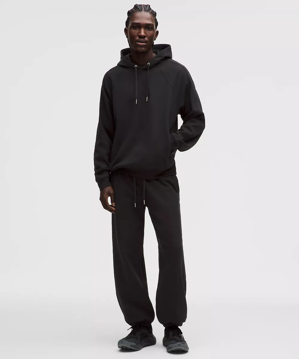 Sweat à capuche en molleton français — Black, view 2