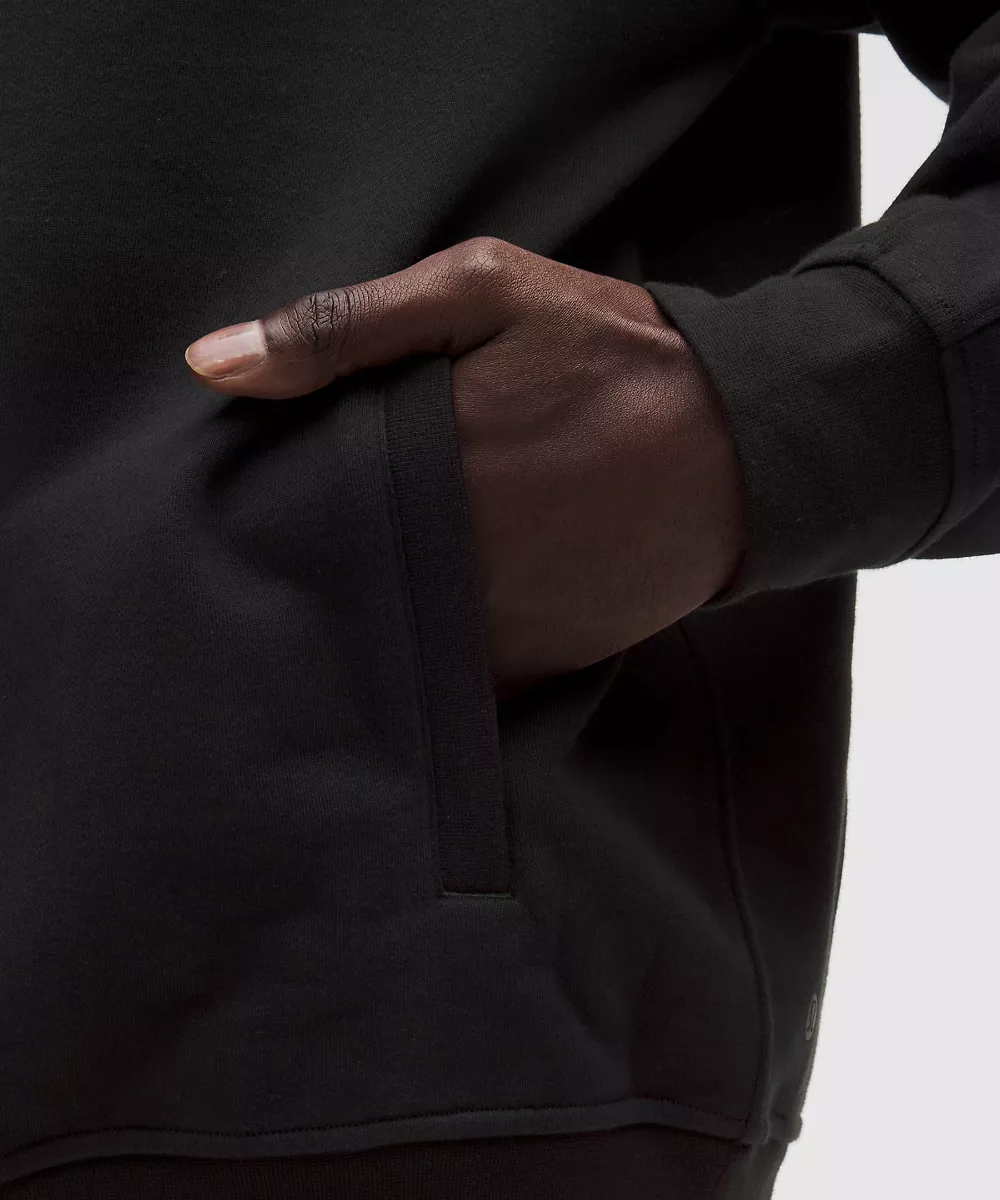 Sweat à capuche en molleton français — Black, view 5
