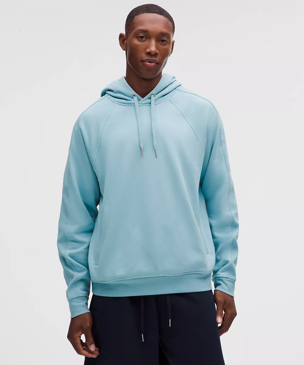 Sweat à capuche en molleton français — Seafoam, view 1
