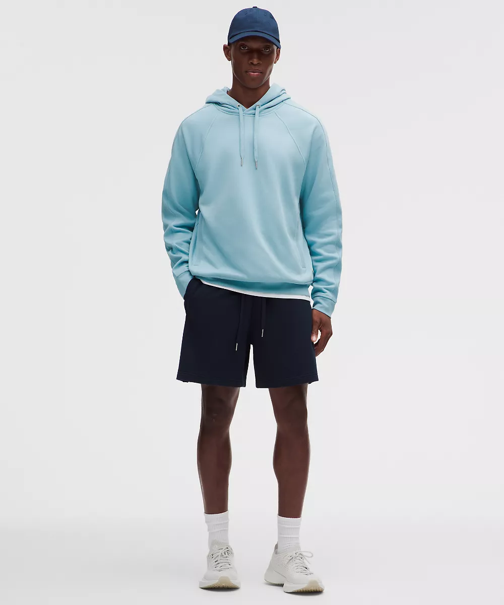 Sweat à capuche en molleton français — Seafoam, view 2