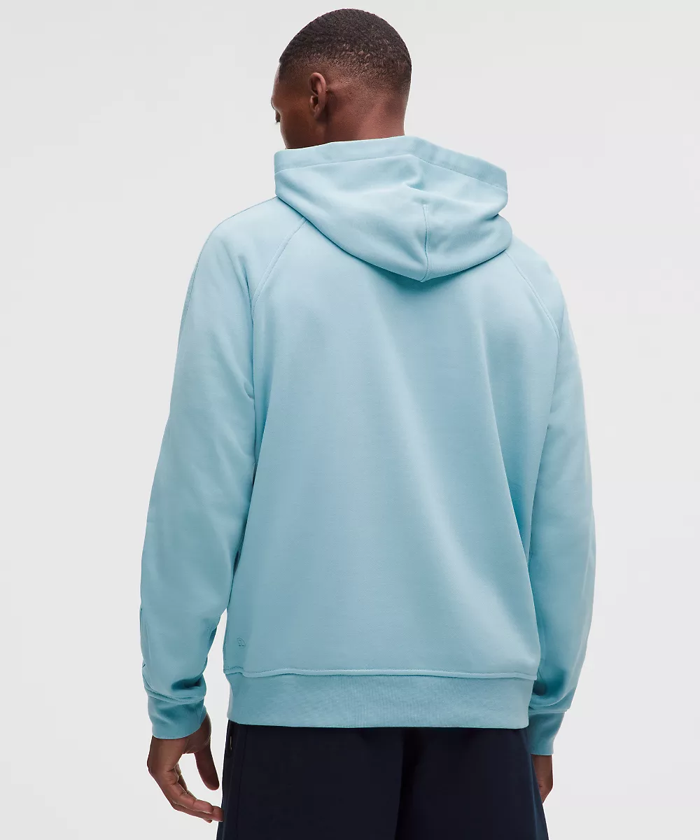 Sweat à capuche en molleton français — Seafoam, view 3
