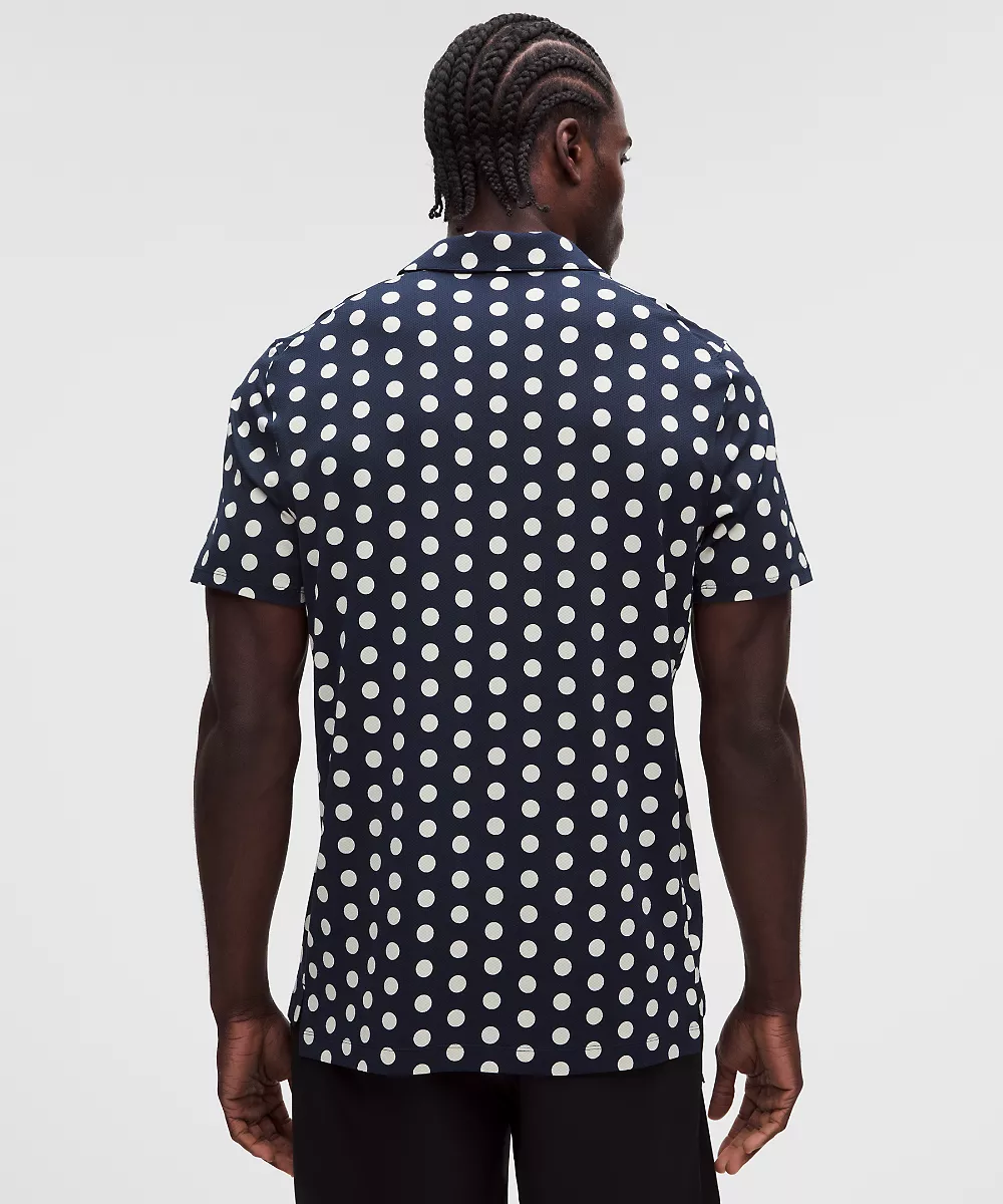 Polo de sport logo manches courtes — Polka Ball WP Max Light Ivory True Navy, view 3
