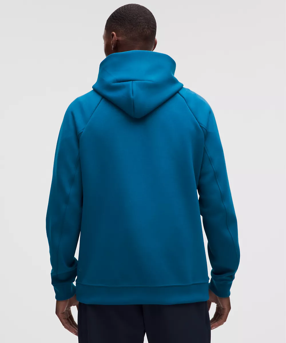 Sweat à capuche Smooth Spacer coupe classique — Jet Set Blue, view 3