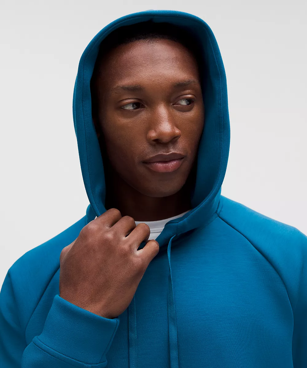 Sweat à capuche Smooth Spacer coupe classique — Jet Set Blue, view 4