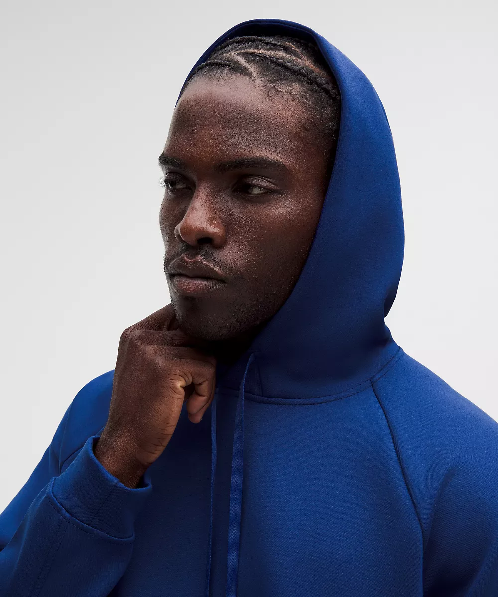 Sweat à capuche Smooth Spacer coupe classique — Clubhouse Blue, view 4