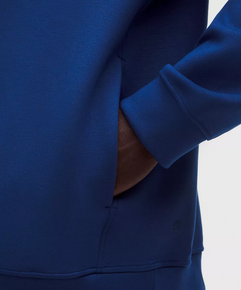 Sweat à capuche Smooth Spacer coupe classique — Clubhouse Blue, view 5