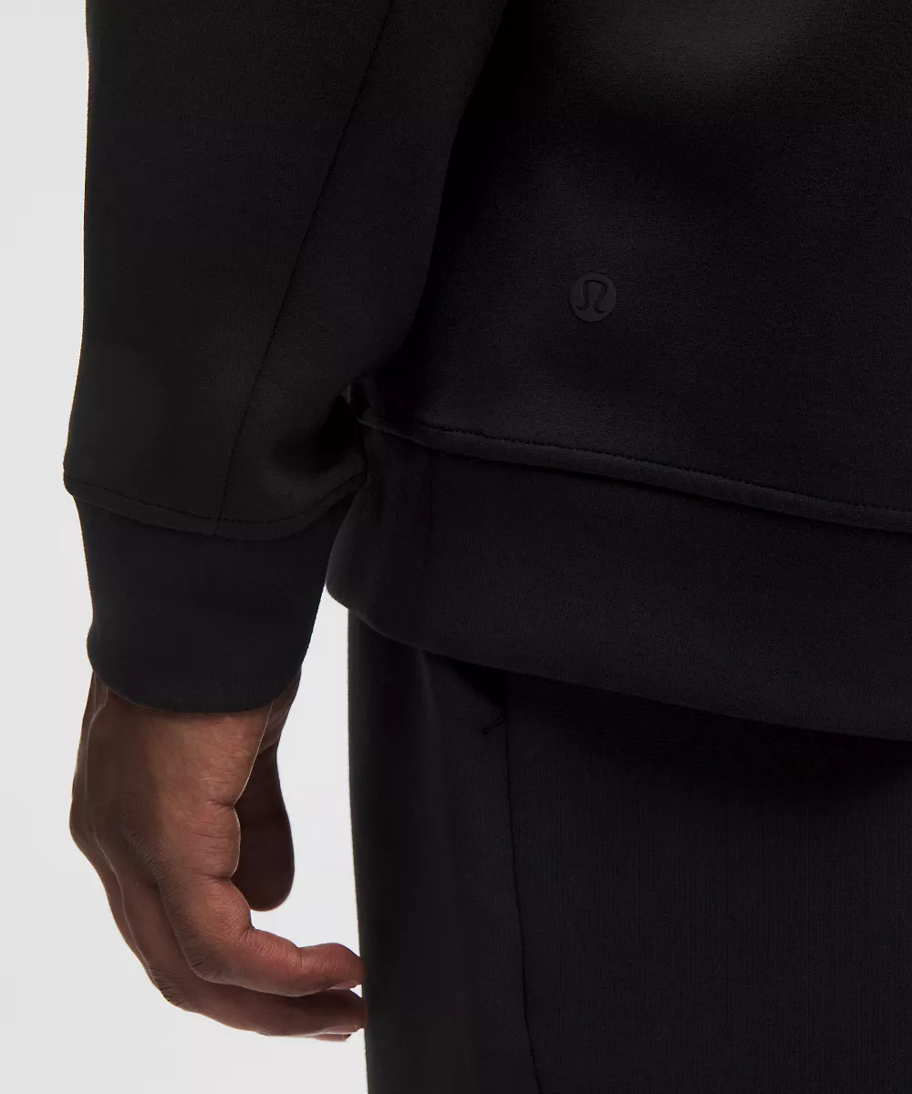 Sweat col rond Smooth Spacer coupe classique — Black, view 5