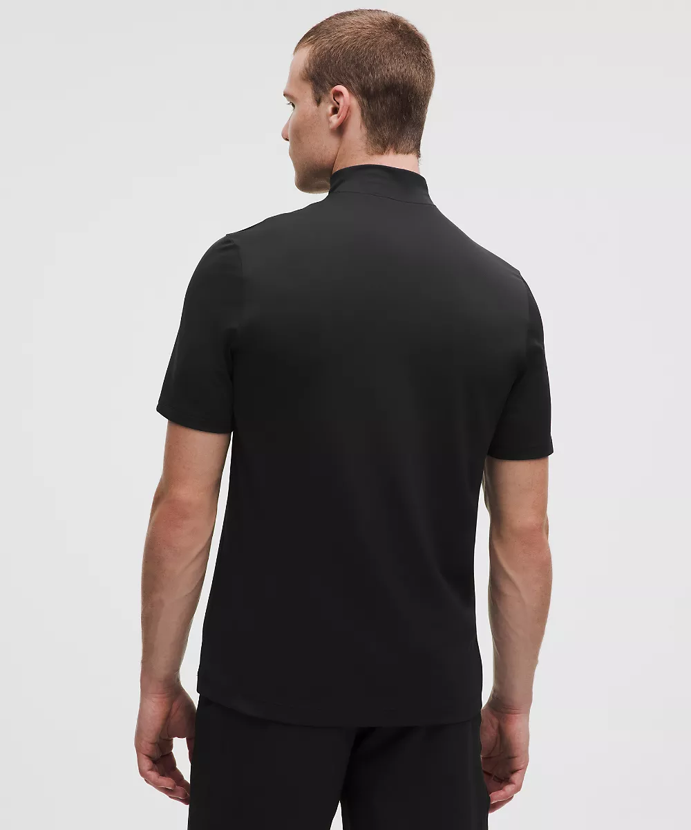 Chemise col montant coupe ajustée *ShowZero™ — Black, view 3