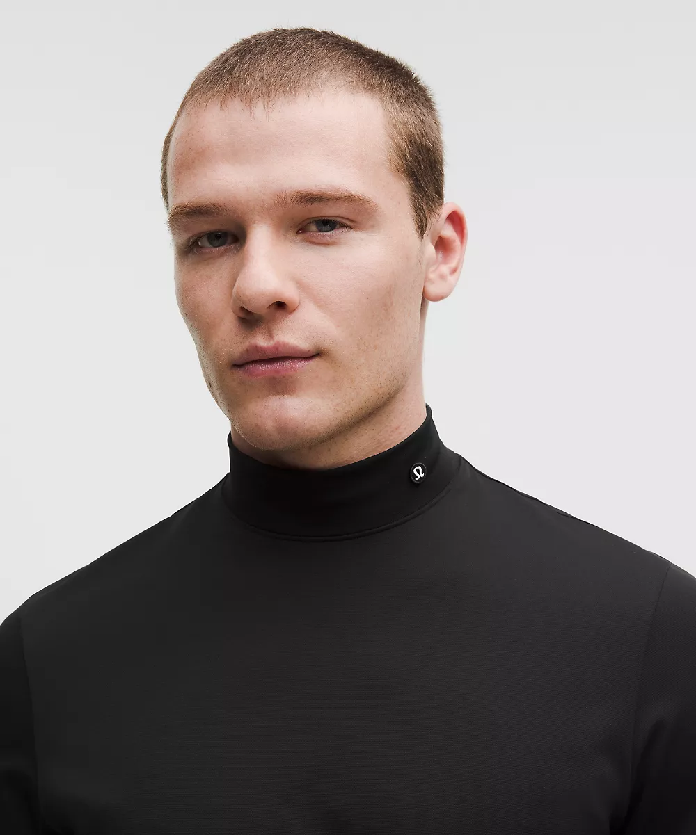 Chemise col montant coupe ajustée *ShowZero™ — Black, view 4
