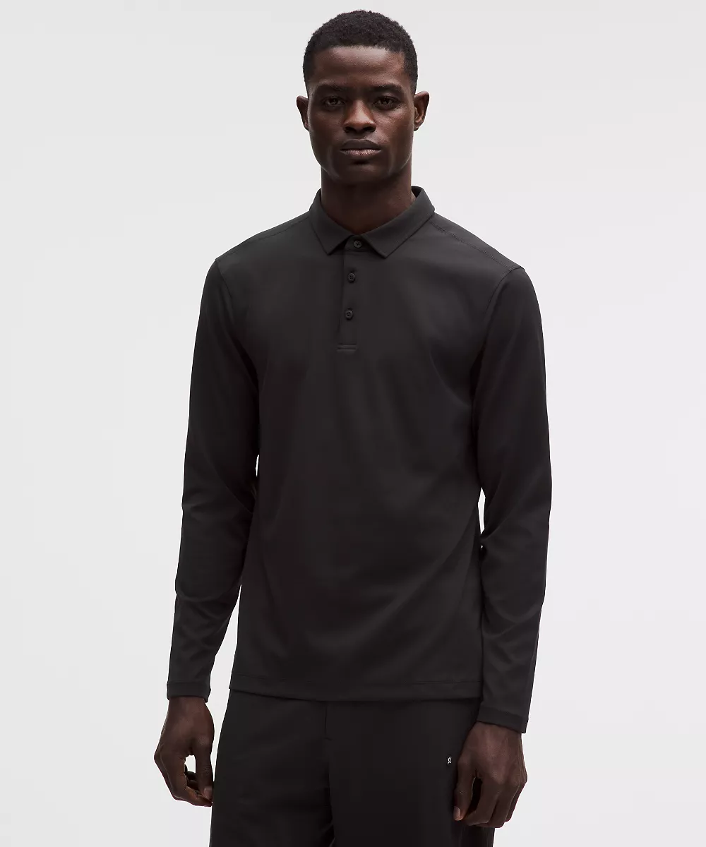 Polo manches longues ShowZero — Black, view 2