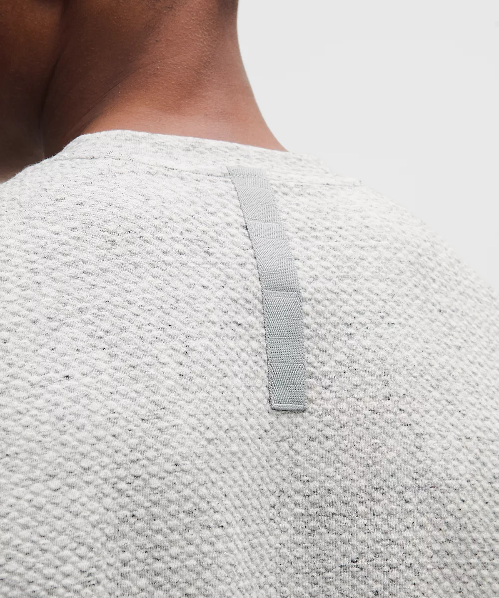 Sweat col rond Ease The Day — Heathered Melody Light Grey/Black, view 5