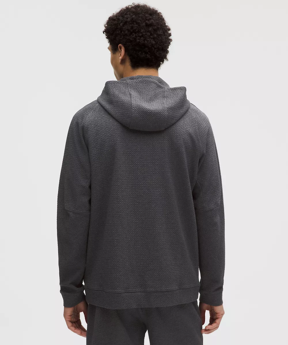 Sweat à capuche zippé Ease The Day — Heathered Black/Black, view 3