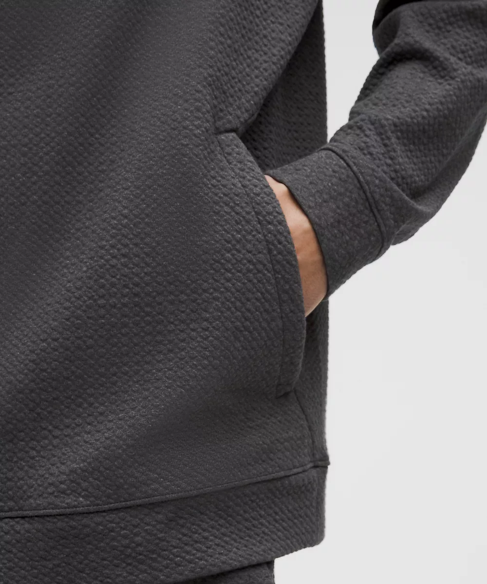 Sweat à capuche zippé Ease The Day — Heathered Black/Black, view 5
