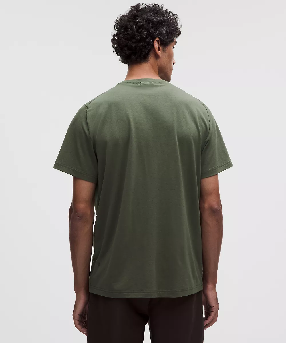 T-shirt classique Everyday en mélange de coton — Sassy Sage, view 3