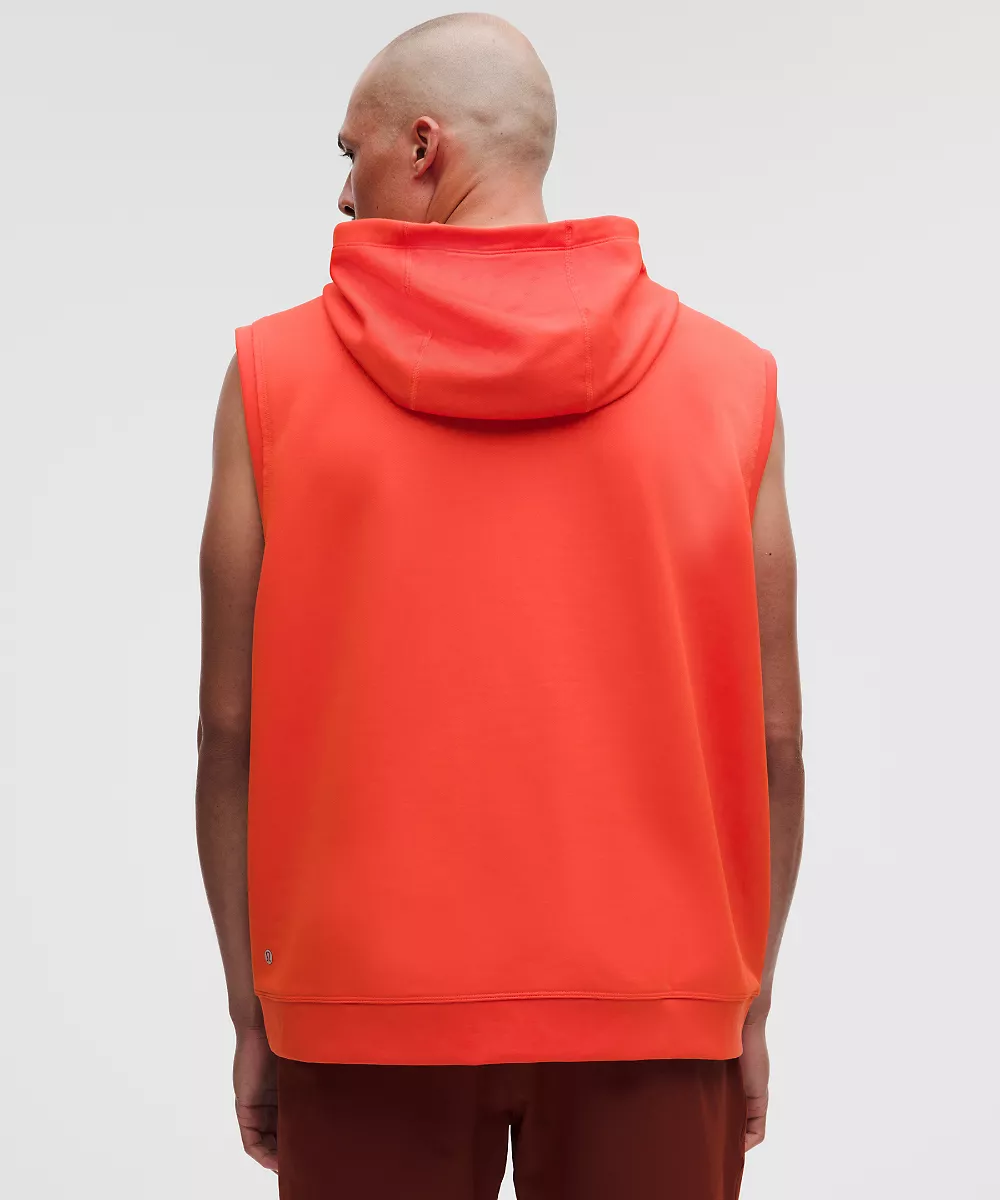 Sweat à capuche de sport sans manches Warm-Up — Cherry Ember, view 3